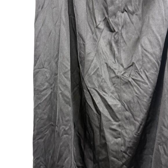 Adonna Womens Black Maxi High Slit Elastic Waist Half Slip Skirt Satin sz 1X - Picture 6 of 16